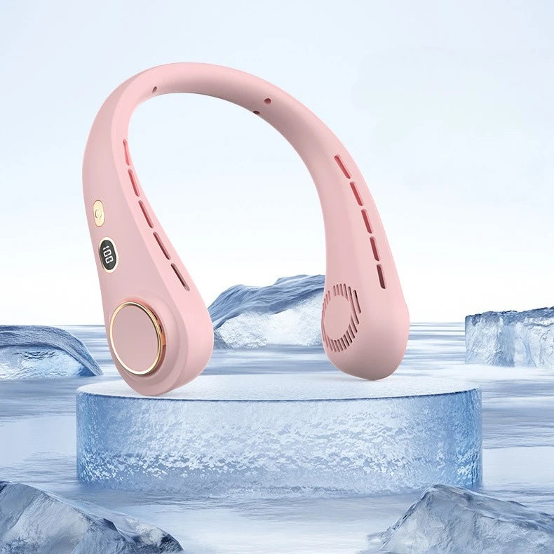 Neck Fan Portable Rechargeable Long Battery Life Small Bladeless Wearable for Outdoor Sports Travel Office Students Cooling