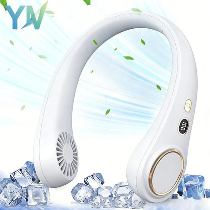 Neck Fan Portable Rechargeable Long Battery Life Small Bladeless Wearable for Outdoor Sports Travel Office Students Cooling